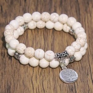 Natural Stone Tree Of Life Bracelet